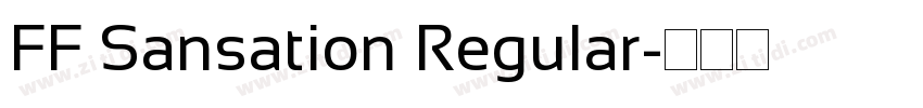 FF Sansation Regular字体转换